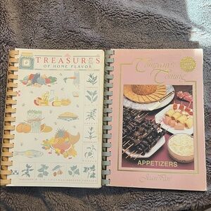 Vintage cookbooks spiral binding company’s coming and charming county SPCA cook
